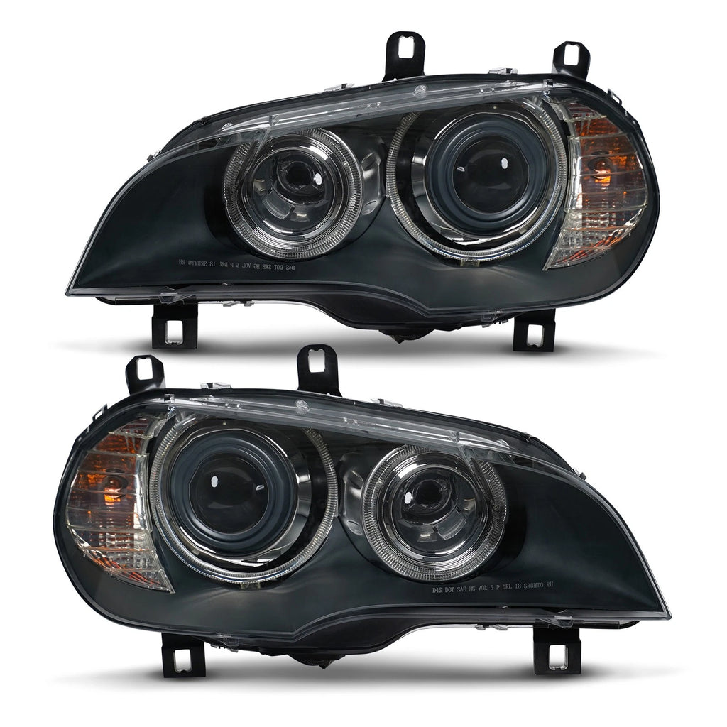 Pair HID/Xenon Headlights for BMW X5 (2007–2011) with Adaptive Lamp