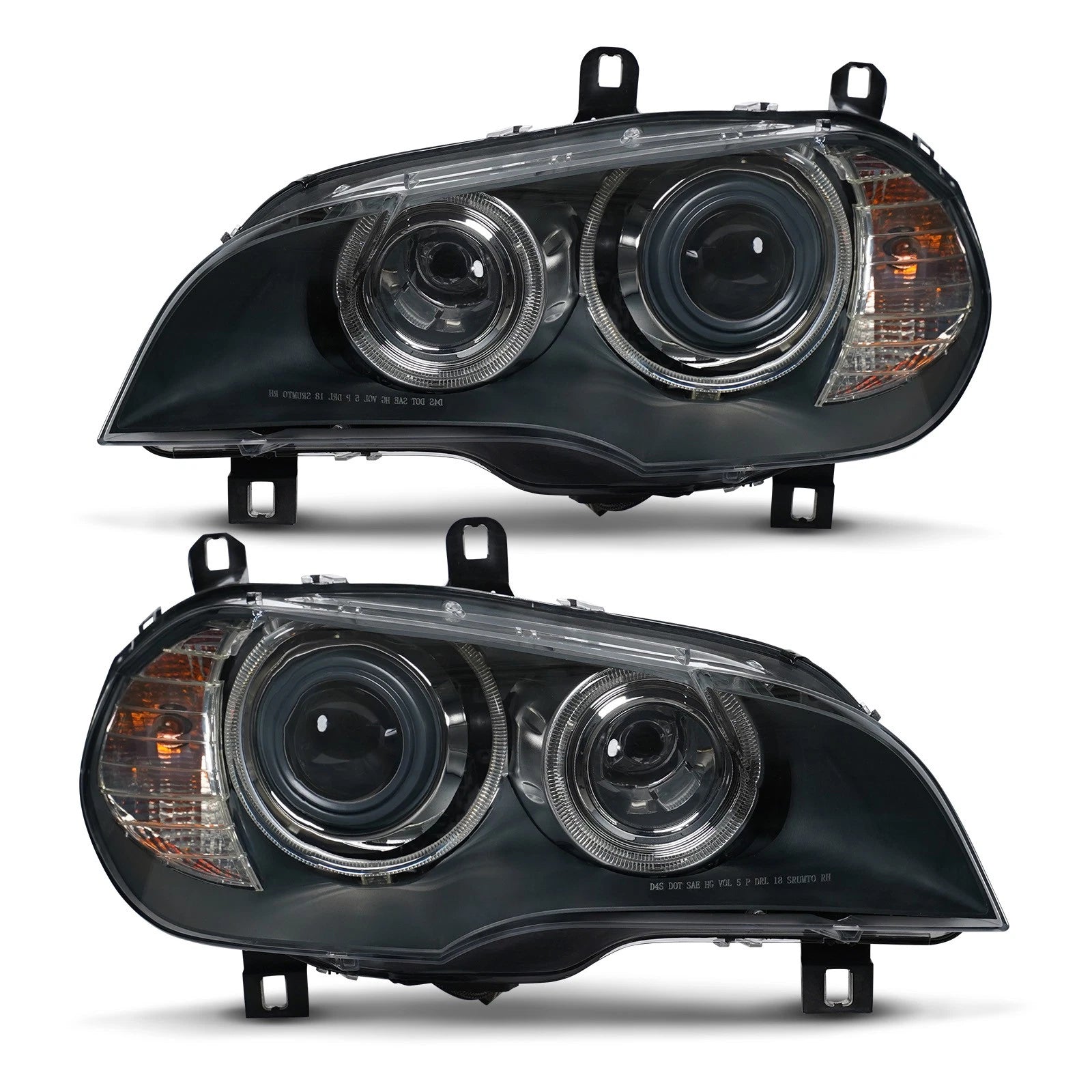 Pair HID/Xenon Headlights for BMW X5 (2007–2011) with Adaptive Lamp