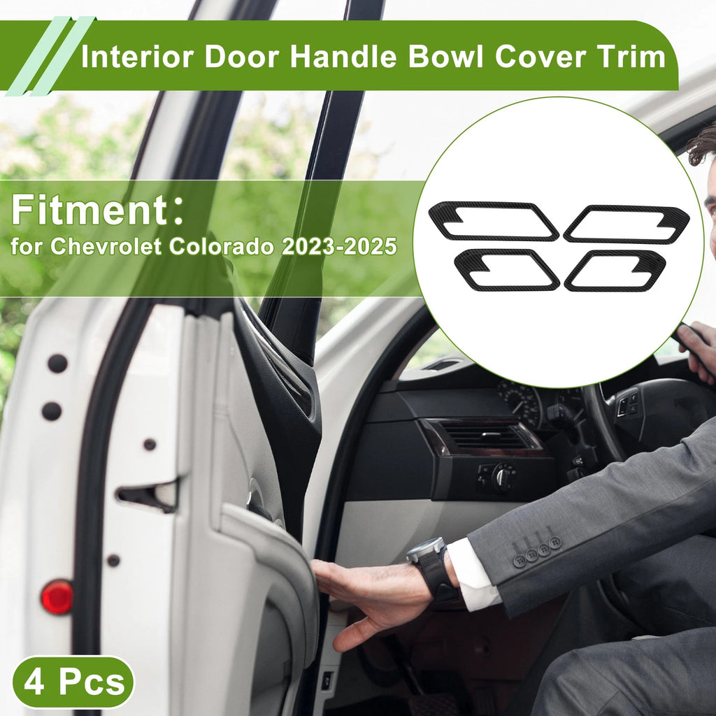 Set of 4 Interior Door Handle Bowl Cover Trim for Chevrolet Colorado (2023–2025)