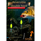 Fishing Hooks Set of 4 with Dual Hooks and 360 Degree Swivel