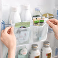 Refrigerator Storage Hanging Bag for Organizer Mesh Grid Separation