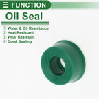 Set of 5 Oil Seal Ring 6x12x6mm for Rotary Shaft (TPU, High Pressure)