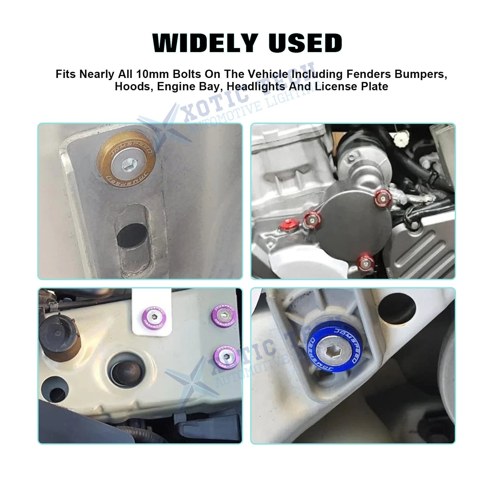 VTEC Solenoid Valve Cover Washer Kit for Honda (Gold, 2010-2014)