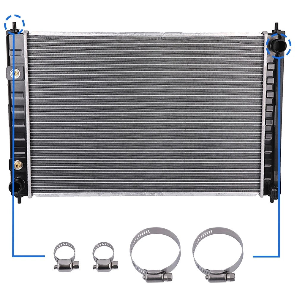 Radiator with Oil Hose Clamps Kit for Nissan Murano, Quest (2008–2017)