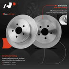 Rear Disc Brake Rotors & Ceramic Pads for Chrysler PT Cruiser (2003–2007)