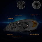 Factory Style Headlights Smoked/Amber for Chevy Impala Limited Monte Carlo (2006–2016)