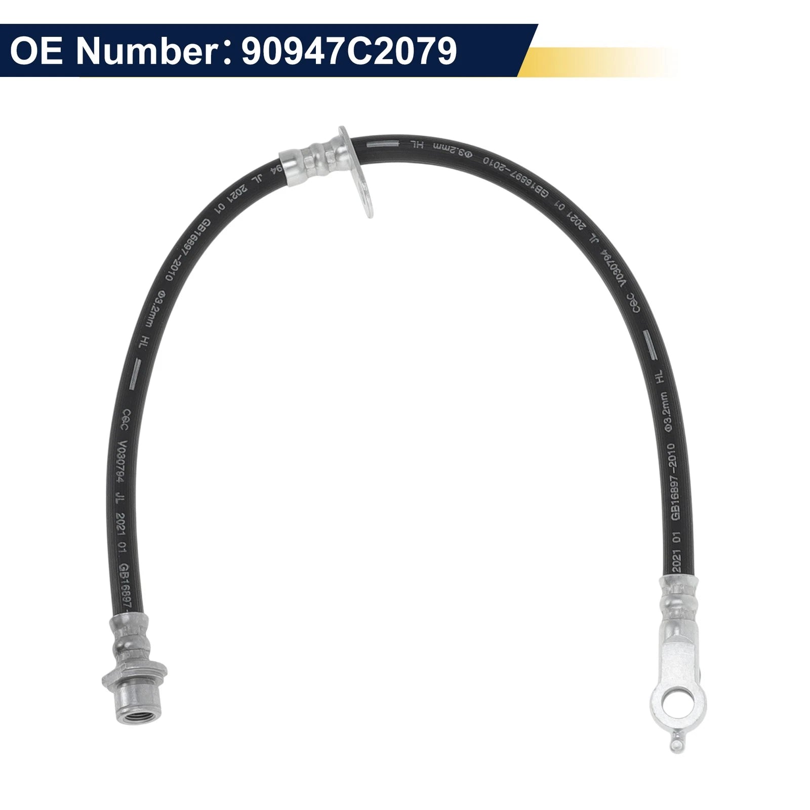 Rear Right Brake Hose for Toyota Camry (2017–2021) No. 90947C2079