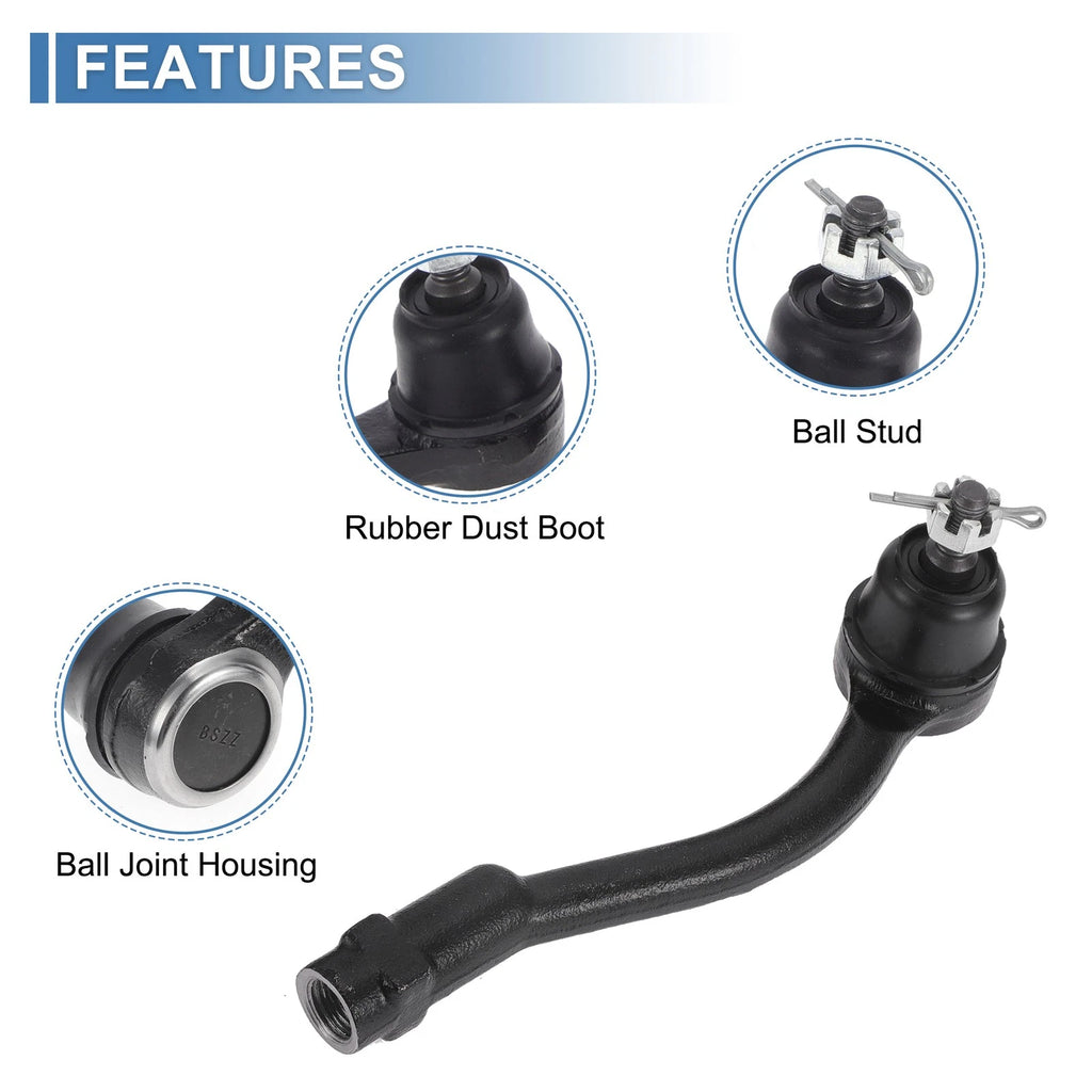 2X Front Outer Tie Rod Ends for Kia Soul (2010–2013) No. 568202K050