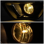 Smoked Lens Front Fog Light w/Chrome Trim Bezel for Chevy Colorado (2015–2019)