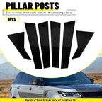 6PCS Gloss Black Pillar Posts Door Window Trim for Range Rover Sport (2014–2022)