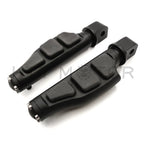 Black Flat Wing Footpegs for Harley Softail Slim FLSL Breakout FXB (2018–2023)