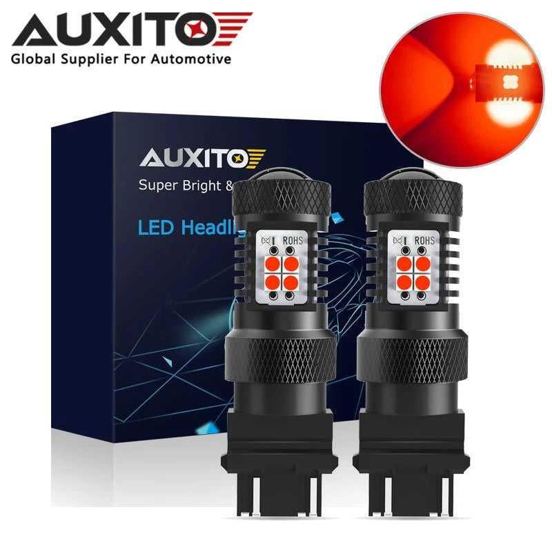 2X 3157 3156 T25 Tail Brake Stop Lamp Projector 14-SMD 3030 LED for