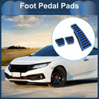 3 x Manual Foot Accelerator Pedal Covers for Honda Civic (2006-2009) Blue