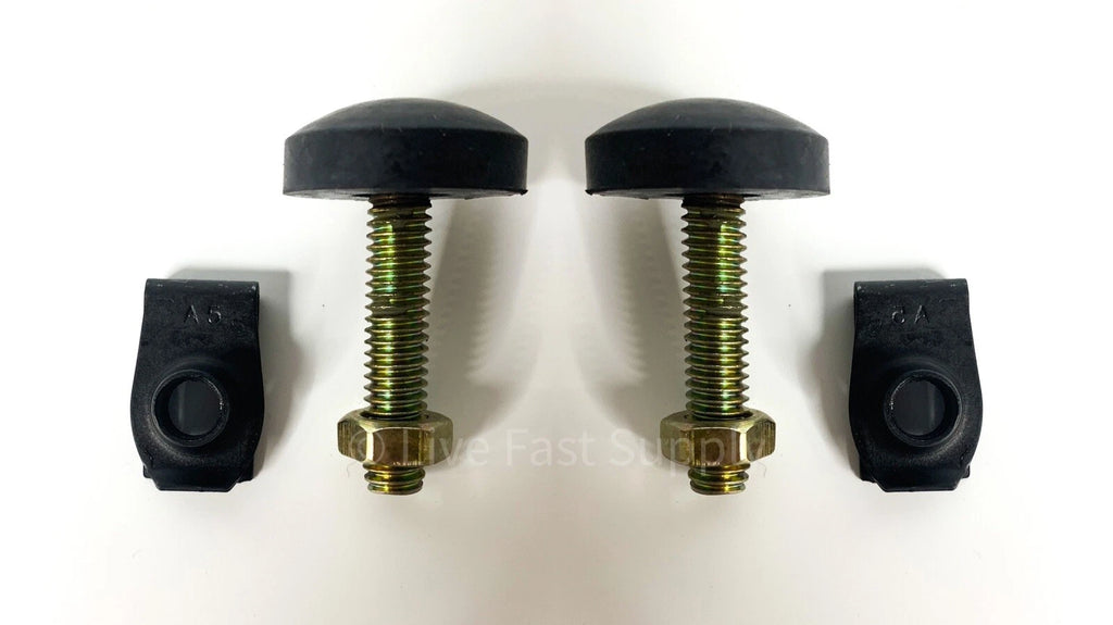 Adjustable Hood to Radiator Support Bumpers with Nuts for Ford Mustang (1965–1970)