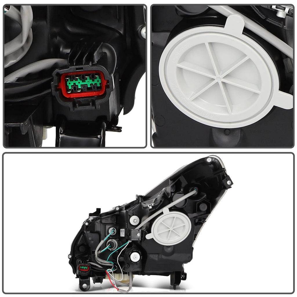 Pair Halogen Projector Headlights for Infiniti G37 G25 Q40 (2010–2013)