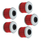 Set of 5 Oil Filters for Honda TRX450R CRF250X CRF450X CRF250R CRF450R CRF150R
