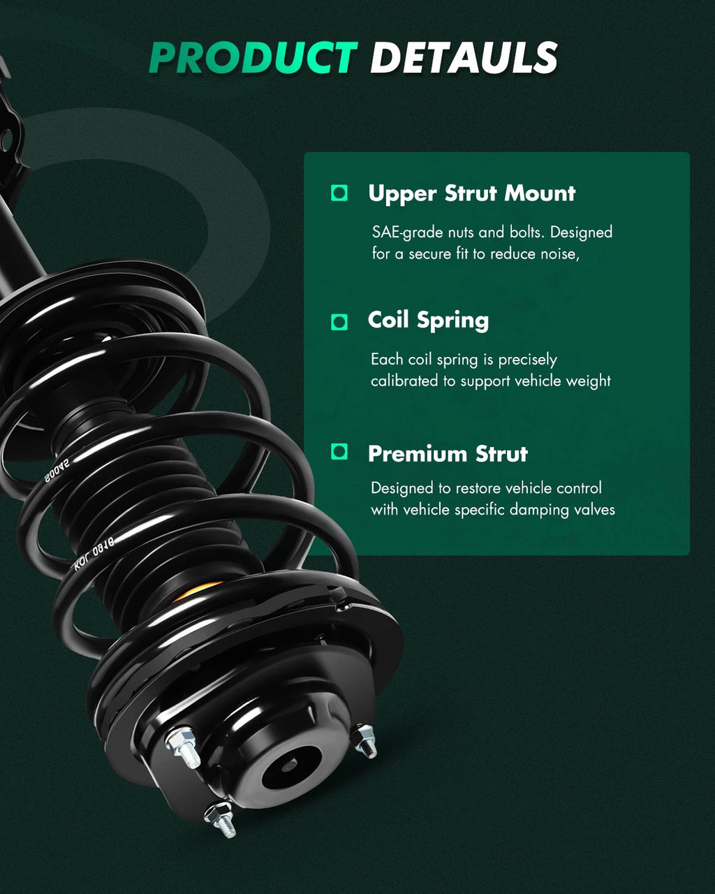 Complete Strut & Shock Set for Chrysler PT Cruiser (2001–2010)