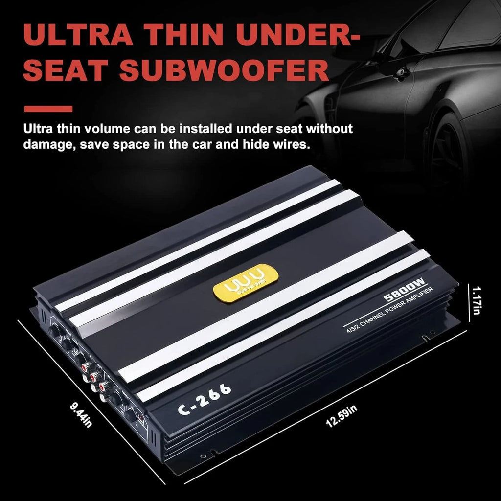4 Channel Amplifier for Car Truck (5800W)