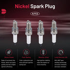 Set of 4 Spark Plugs 7162 for Can-Am DS650 (2007)