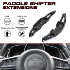 Black Forged Pattern Paddle Extended Shifter Trim for Mazda (2014-2021)
