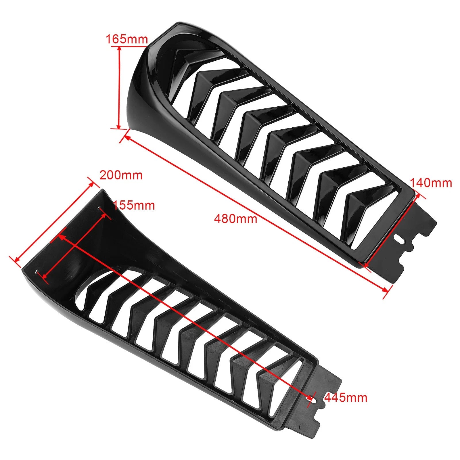 Front Chin Spoiler Lower Radiator Cover for Softail Breakout Fat Bob (2018–2022)
