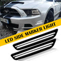 Front Smoke White LED Side Marker Light for Ford Mustang (2010–2014)