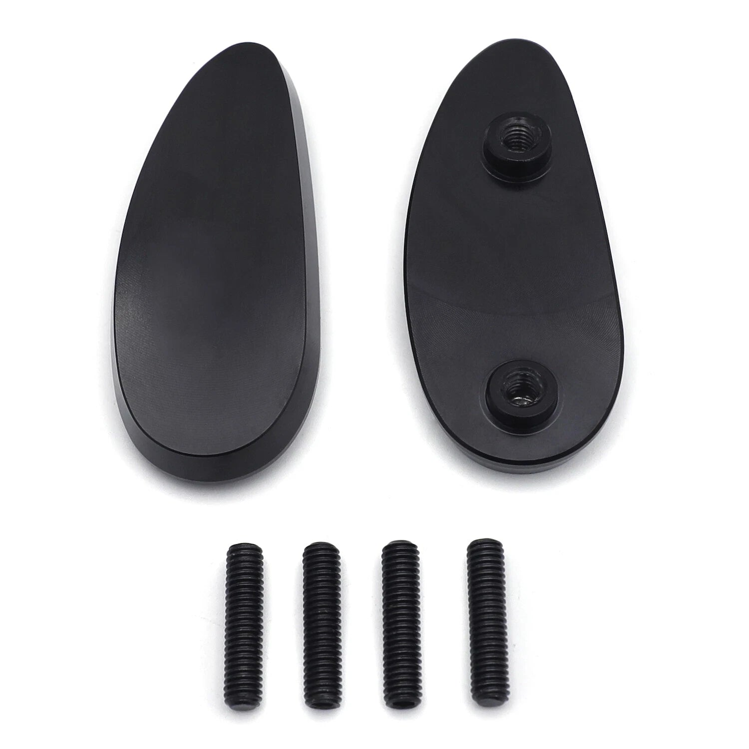 Black Mirror Block Off Plate for Honda CBR1000RR (2008–2021), VFR1200 (2010–2014)
