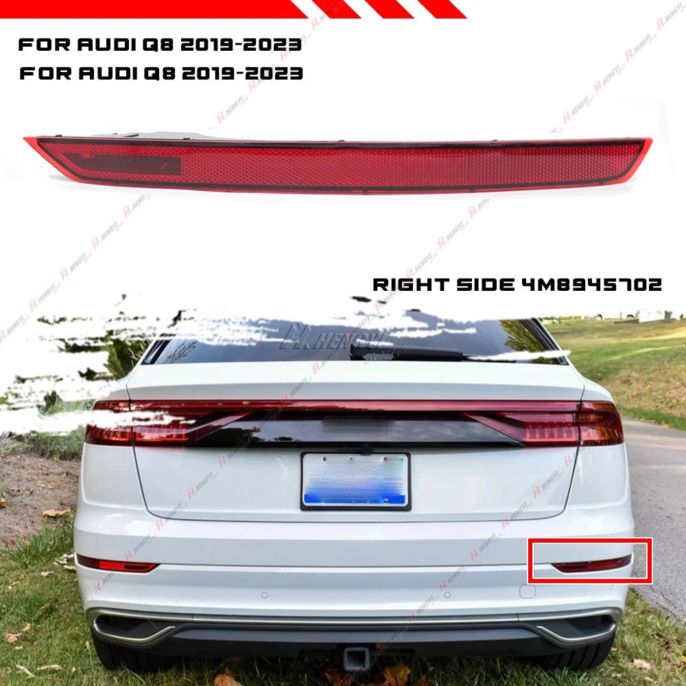 Right Red Rear Bumper Reflector Lamp Lens for Audi Q8 RSQ8 (2019–2022) #4M8945702