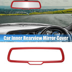 Set of 2 Rearview Mirror Cover Trims ABS Red for Dodge Challenger (2015–2020)