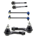 Set of 4 Mevotech Supreme Tie Rods & Sway Bar Links for Accent Rio