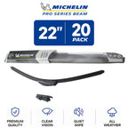 Set of 2 Michelin Pro Series Beam Wiper Blades 22" for All-Weather