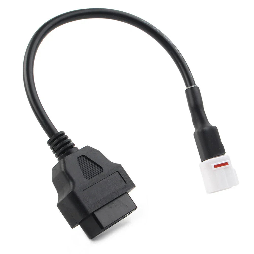 4 Pin to OBD2 Diagnostic Tool Code Reader Adapter Cable for Yamaha Motorcycle