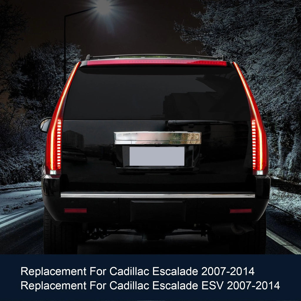 Smoked Tinted LED Tail Lights for Cadillac Escalade (2007-2014)