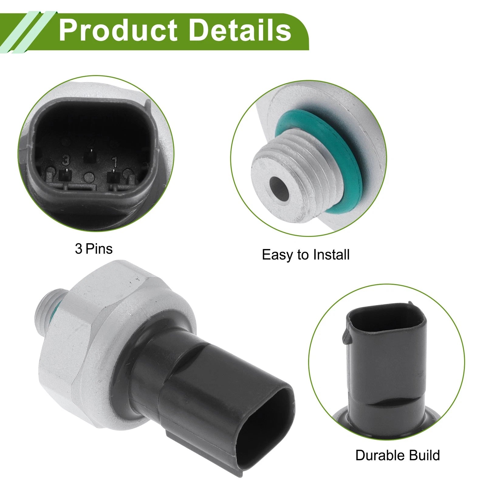 Fuel Injection Pressure Sensor A2110000283 for Mercedes-Benz C350 (2006–2010)