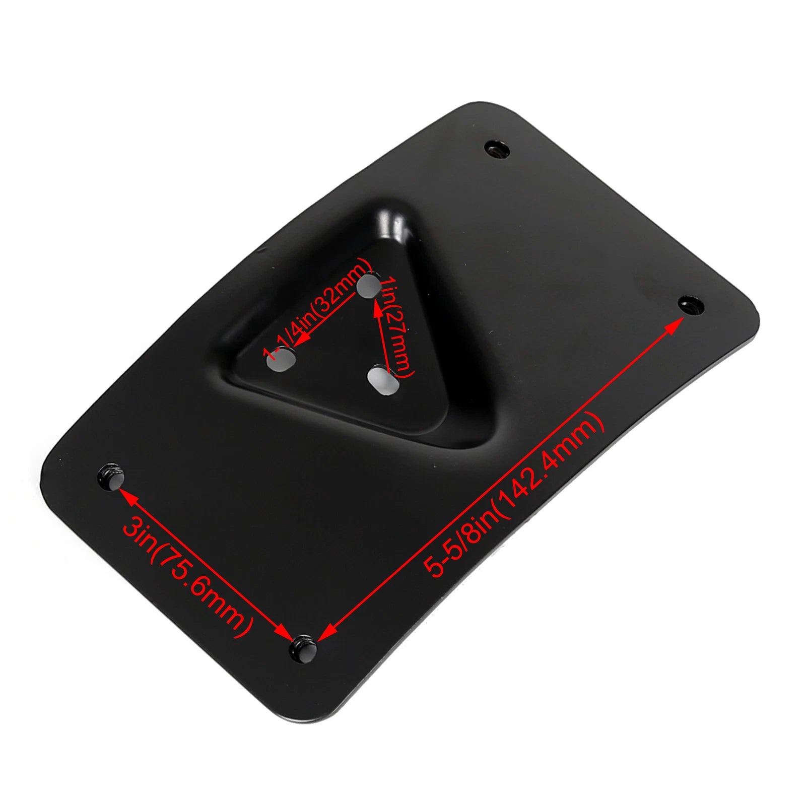 Curved License Plate Mount Bracket for Harley Softail Dyna