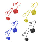 Set of 4 Flat Face Quick Connect Dust Caps for Bobcat Hydraulic Couplers