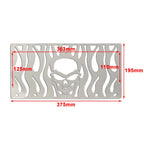 Motor Skull Stainless Radiator Grill Guard Cover for Honda GL1500 (All Years)