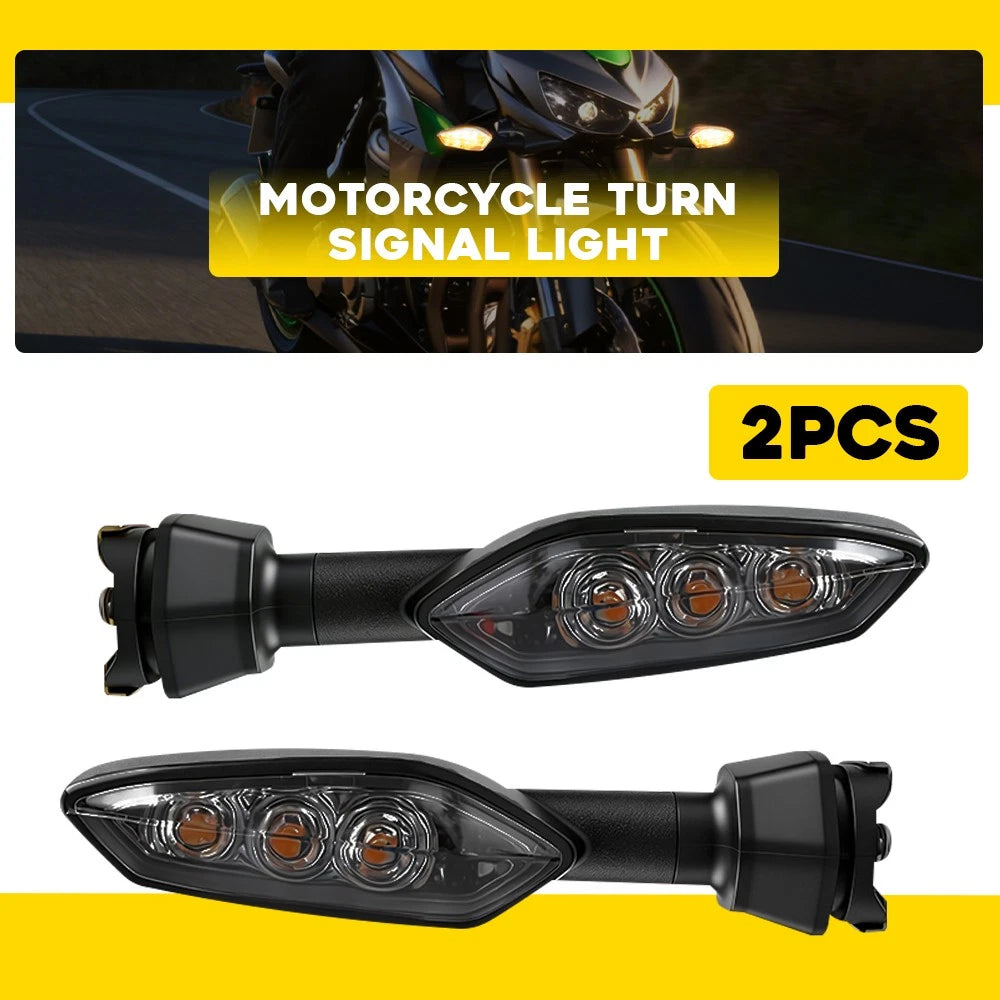 Smoked Turn Signal Lights for Kawasaki Versys 650/1000, Z125 Pro, Z750R