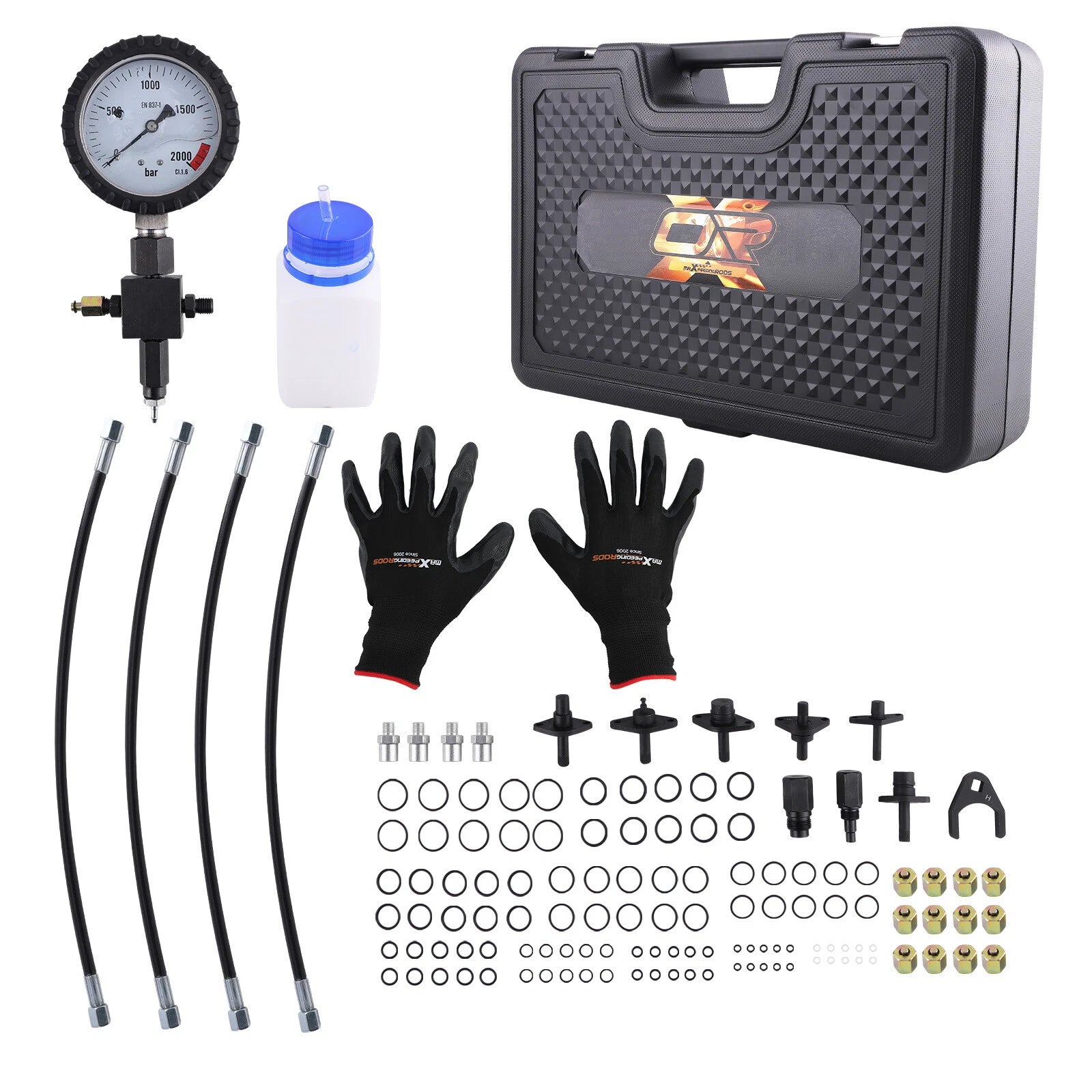 Common Rail Pressure Tester for Diesel Engines (2000BAR) with 12 Plugs