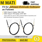 2pcs Throttle Control Cable for Johnson Evinrude OMC (0173114)