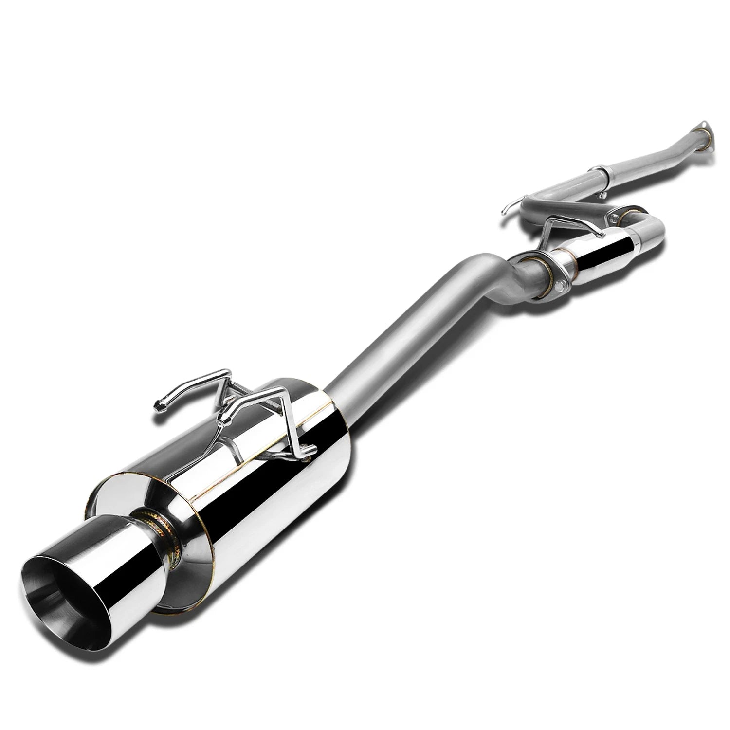 4" Rolled Muffler Tip Racing Catback Exhaust System for Honda Civic Si (2012–2015)