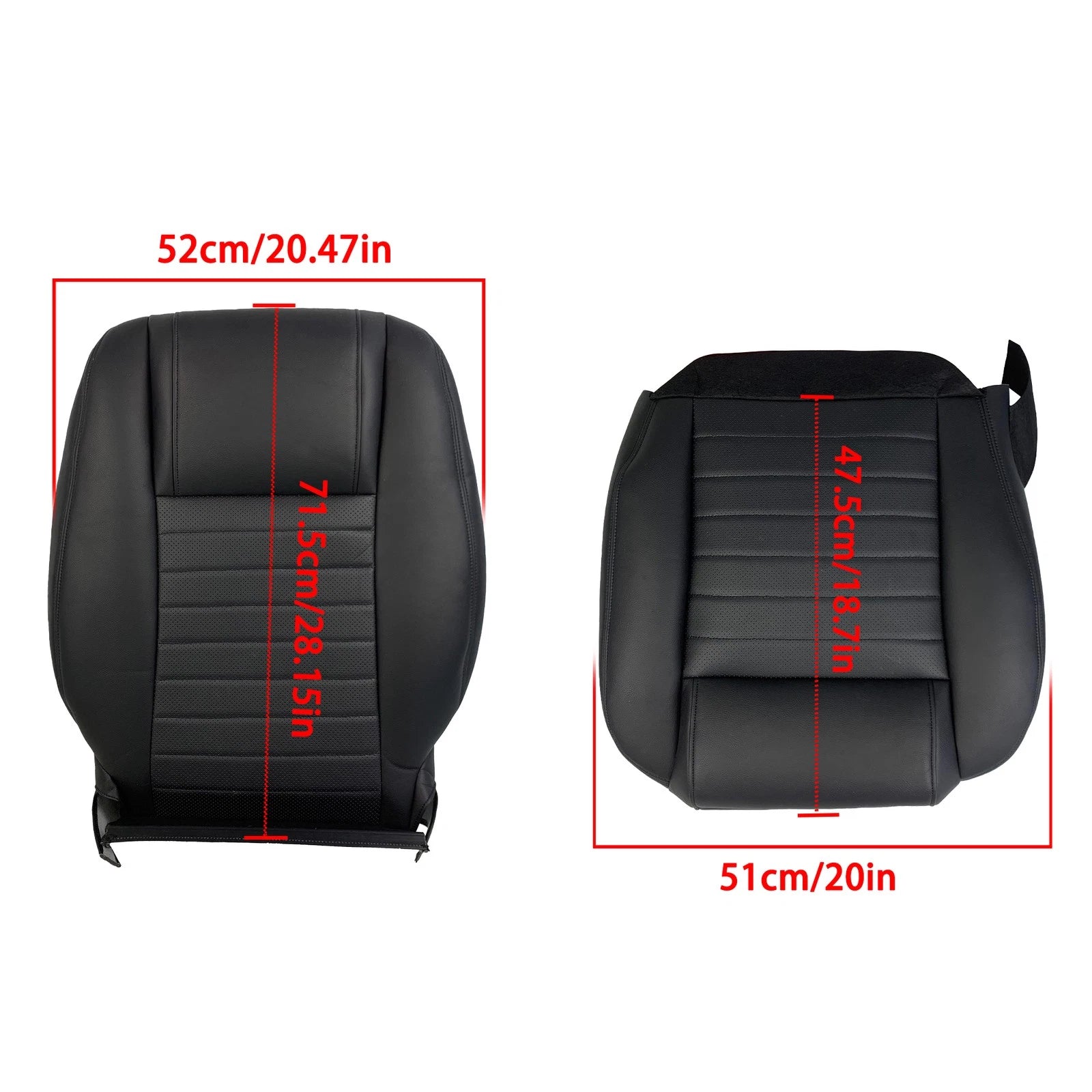 Set of 2 Seat Covers for Ford Mustang GT (2005–2009)