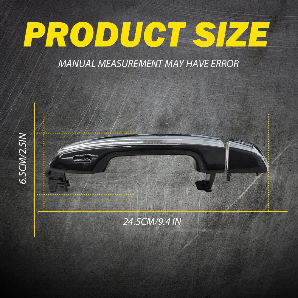 2X Rear Outer Door Handles with Caps for Lexus GX460 (2010â2017)