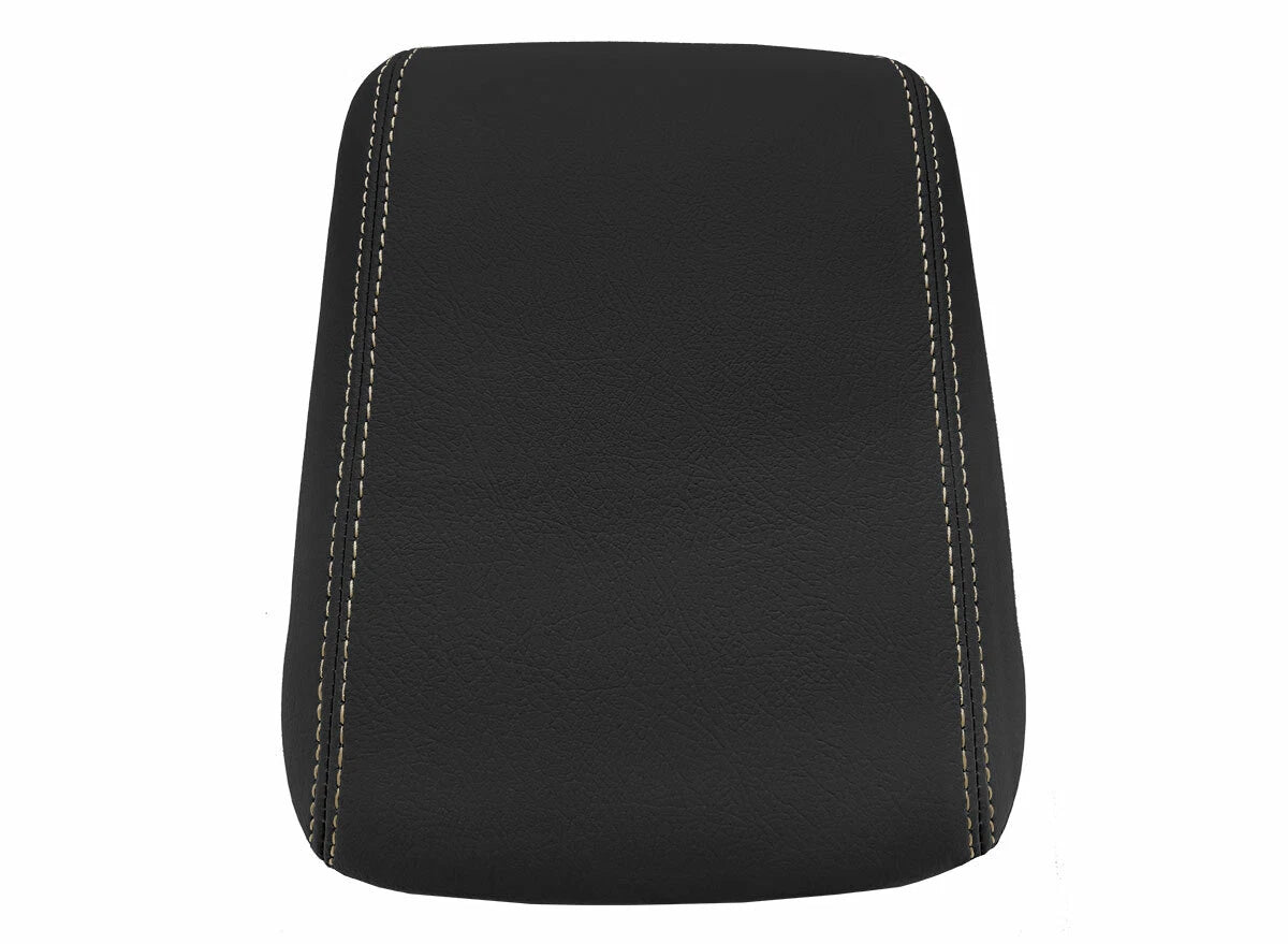 Leather Console Lid Pull Over Armrest Cover for VW Passat (2011–2018) Beige