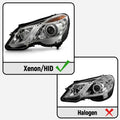 Xenon HID Headlight for Mercedes-Benz W212 (2010–2013) Left Driver AFS