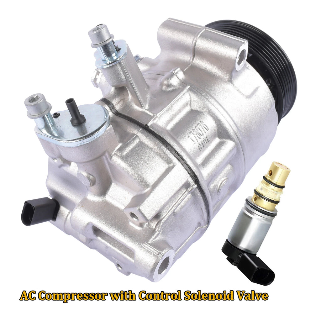 Air Conditioning Compressor with Clutch for Audi A3 VW Golf (2004–2013)