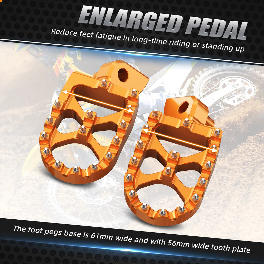 Billet Foot Pegs Footrests for KTM 200 250 300 450 500 530 XCW XCF-W (2006–2016)