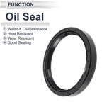 Set of 5 Oil Seal Rotary Shaft Seals for Various Models (75x90x12mm)