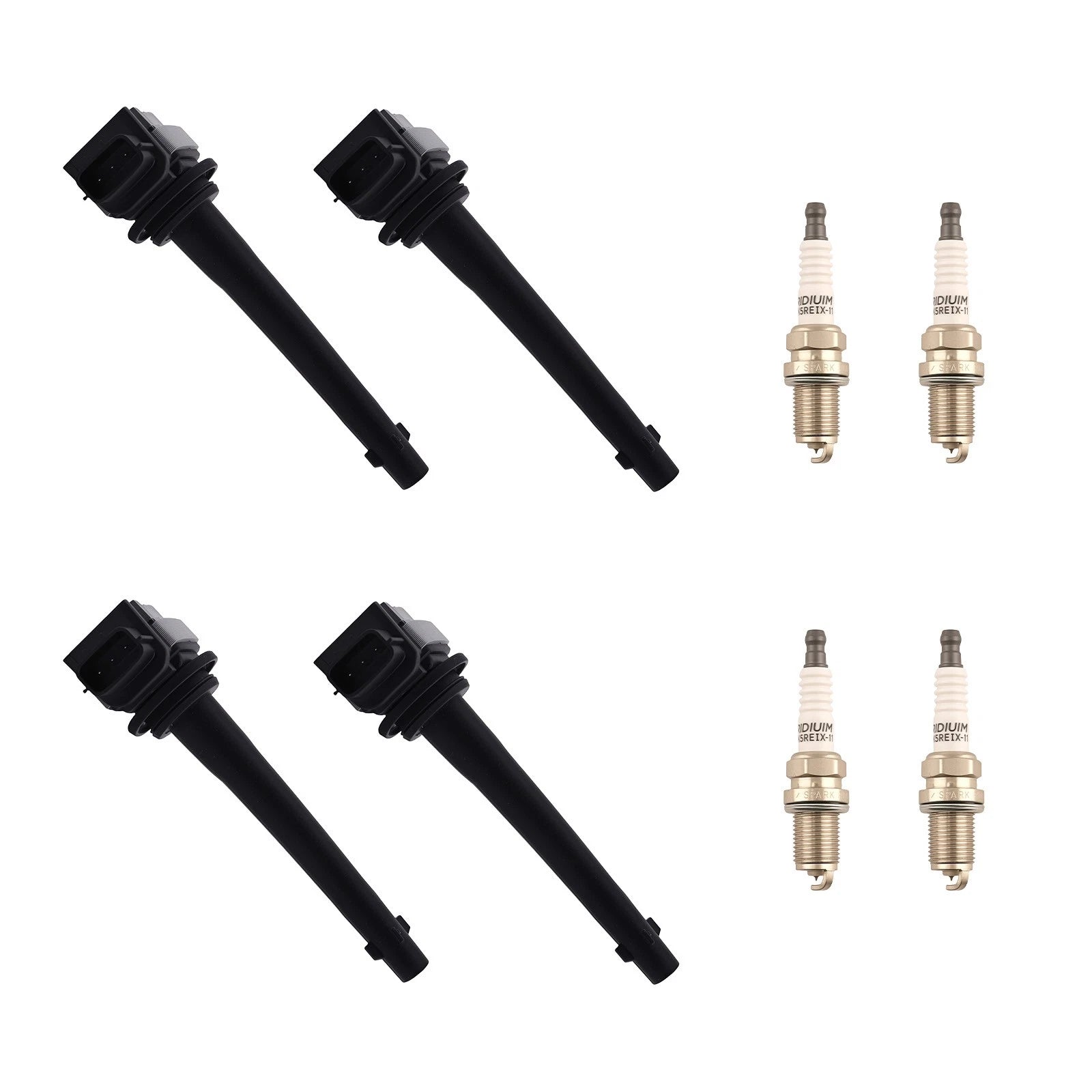 Ignition Coil Spark Plug Set 4pc for Nissan Sentra 2.0L 2007 2008 2009