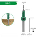 Step Drill Bit for Wood - 45# Steel, Green Alloy Countersink
